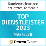ProvenExpert TOP-Dienstleister 2023