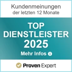 DJ Rusty ist ein Proven Expert TOP Hochzeit DJ 2025 ausgezeichnet von Proven Expert